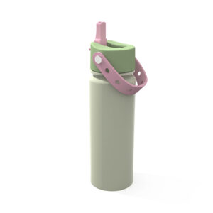 Stainless Steel Kids Water Bottle with Straw