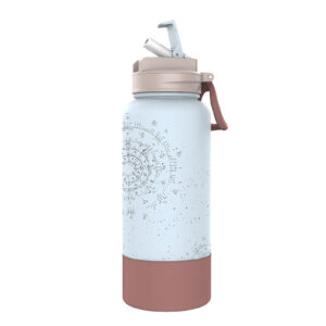 Water Bottle - Insulated Stainless Steel - Wide Straw Lid