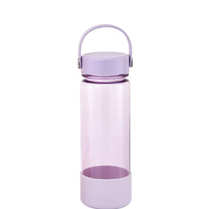 plastic water bottle with silicone boot