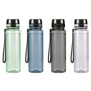 Motivational Water Bottle with Time Marker for Daily Water Intake