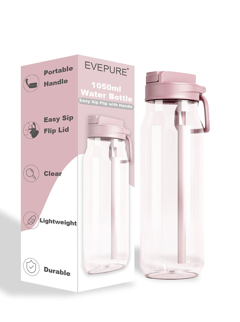 1050Ml Large Capacity Straw Sports Water Bottle