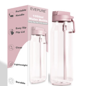 1050Ml Large Capacity Straw Sports Water Bottle