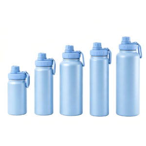 Actives Stainless Steel Water Bottle, Insulated Spout Lid, Keeps Drinks Cold 24 Hrs, Leakproof, Durable, Dishwasher Safe, Ideal for Gym, Travel, Fits Most Cup Holders